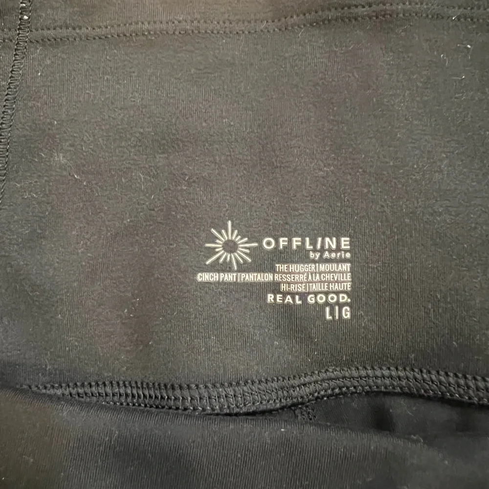 Aerie Black High-Waisted Leggings - Picture 4 of 7